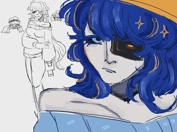 My OC Tesla! drawing from my brother Ethan! ˶ᵔ ᵕ ᵔ˶